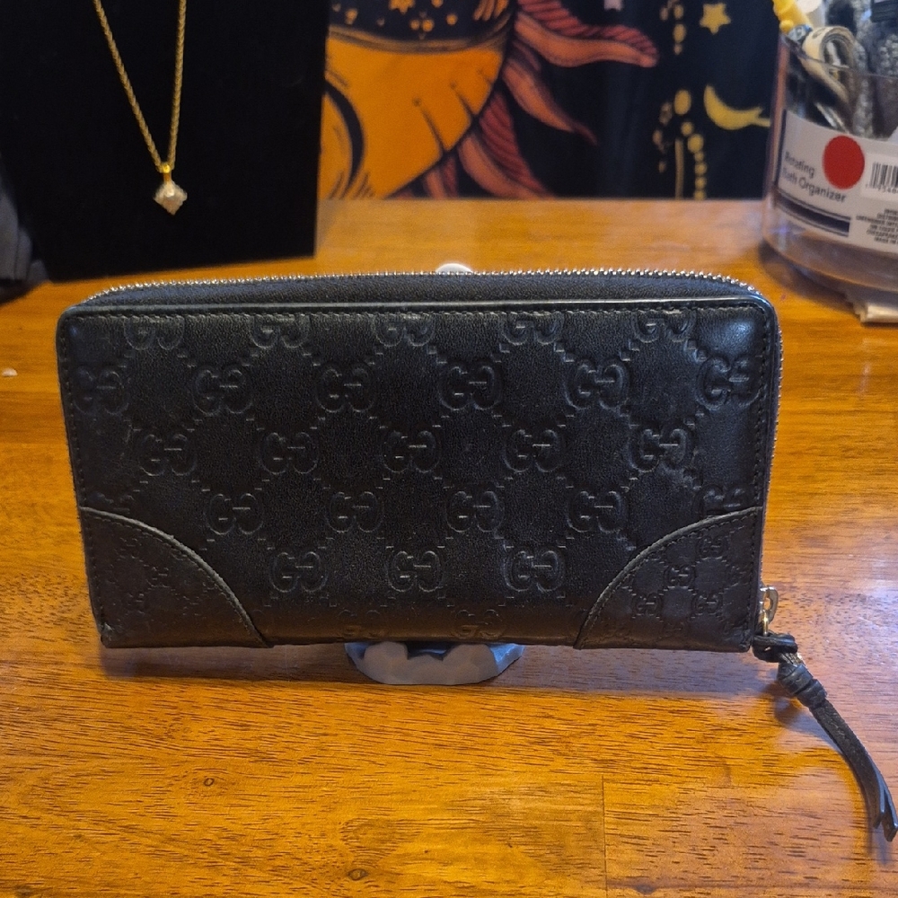 Gucci Black Embossed Wallet